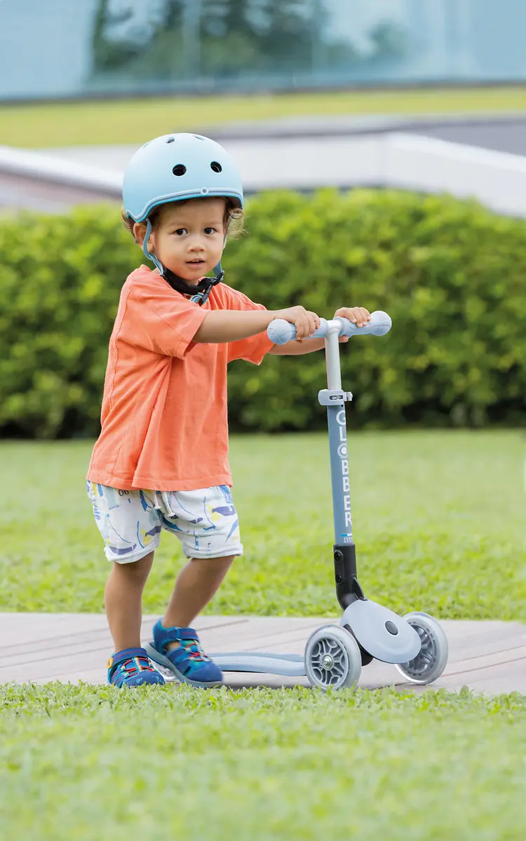 Globber Roller Junior Foldable Lights ECO mit Leuchtrollen – pistazie, 2-6 Jahre – Bild 9