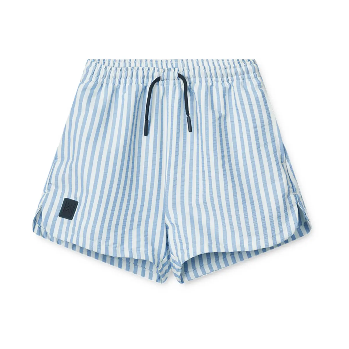 Liewood Aiden Kinder-Badeshorts „Riverside / Creme de la creme“, Seersucker