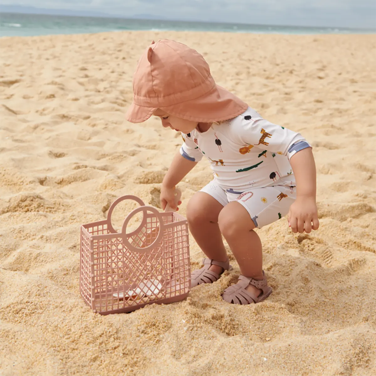 Liewood Baby Schwimm-Jumpsuit Thor „Safari sandy mix“
