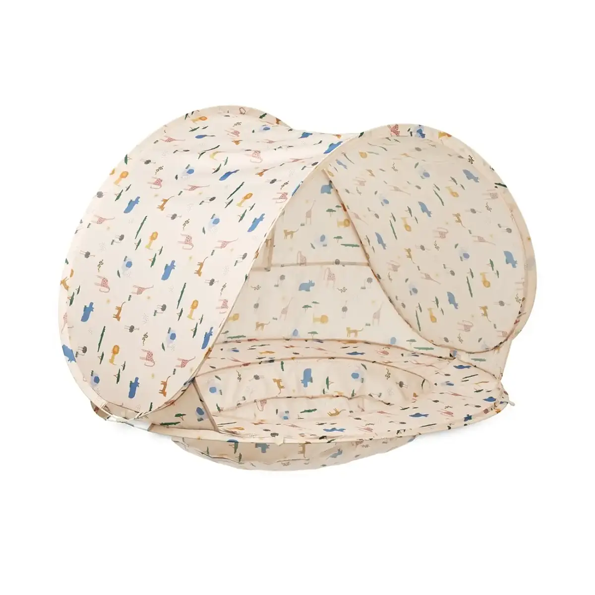 Liewood Pop-Up UV-Strandzelt mit Planschbecken Everett „Safari sandy mix“