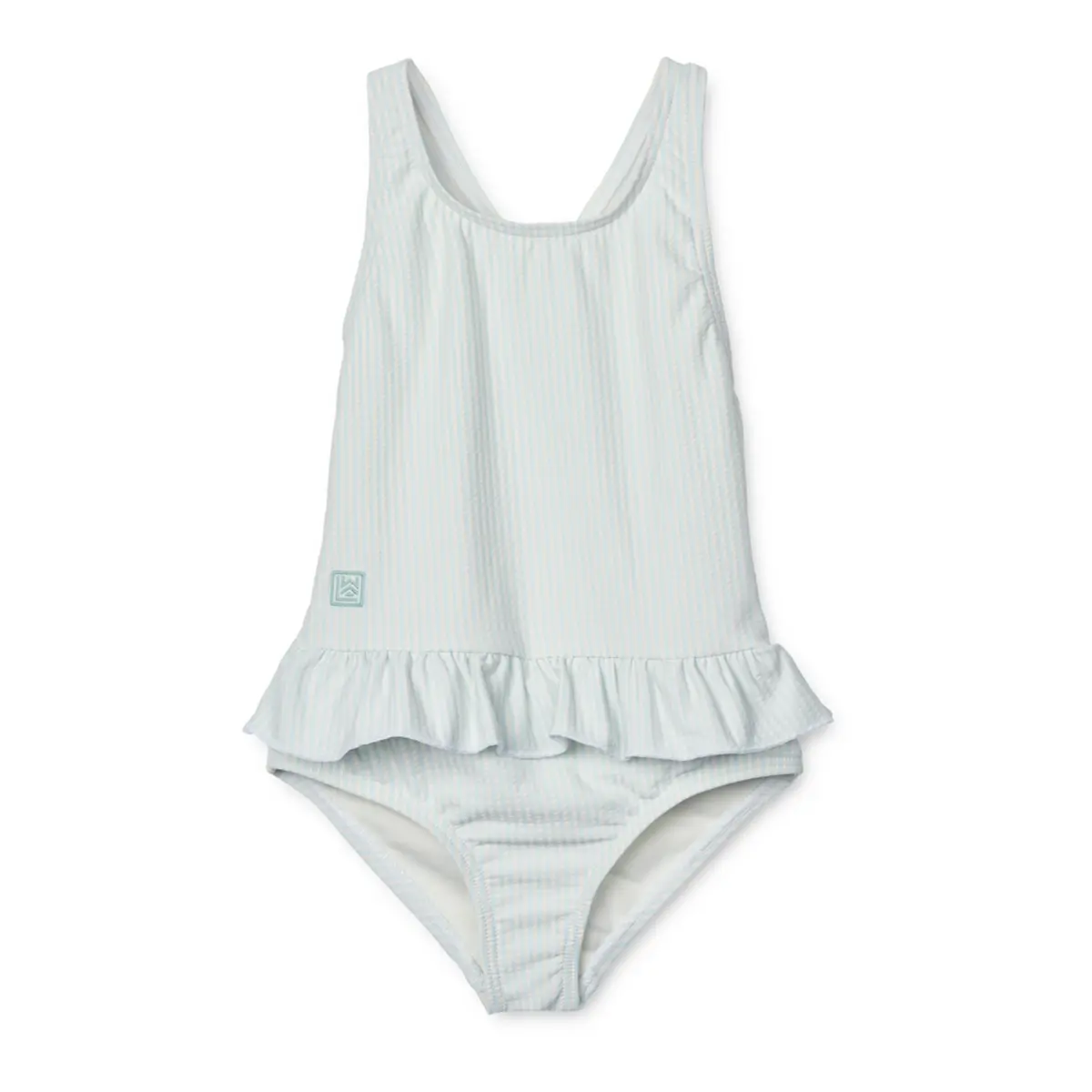 Liewood Kinder-Badeanzug Amara „Pure sky / Creme de la creme“