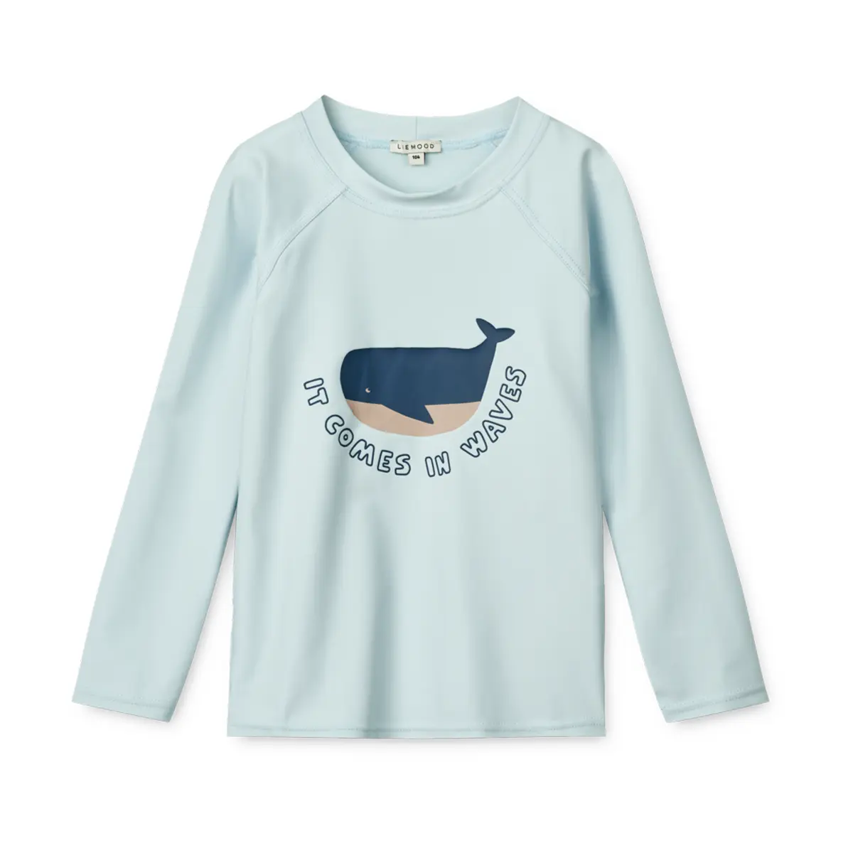 Liewood Noah Schwimm-T-Shirt „It comes in waves / Pure sky“