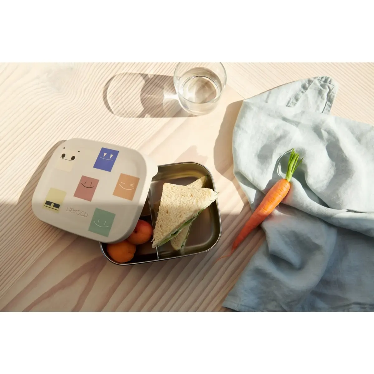 DELISTED Liewood Arthur Lunchbox „Arctic Sea / Ocean view“, Edelstahl mit Silikon-Deckel – Bild 5