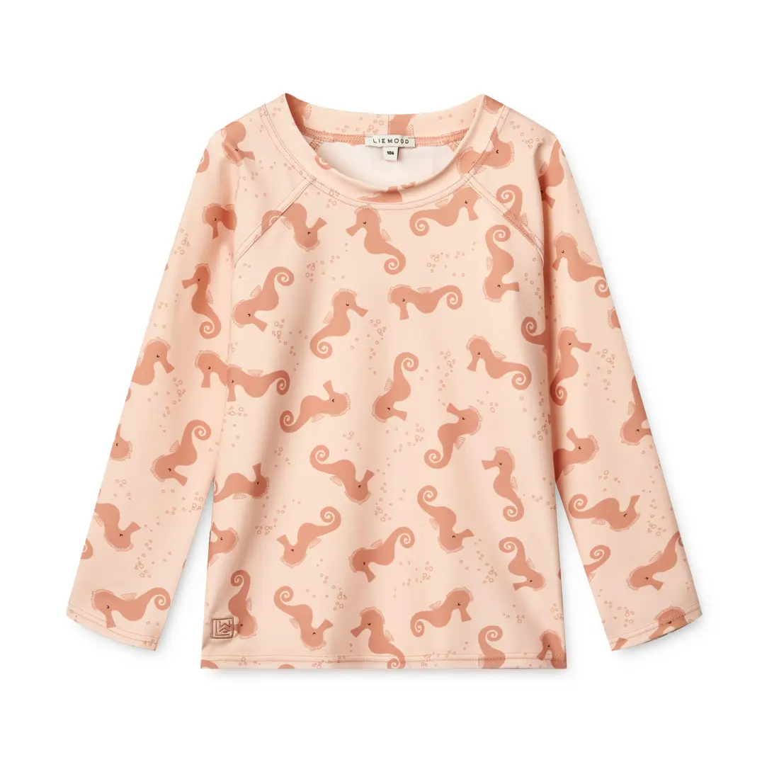 Liewood Noah Schwimm-T-Shirt „Seahorse / Apple blossom“