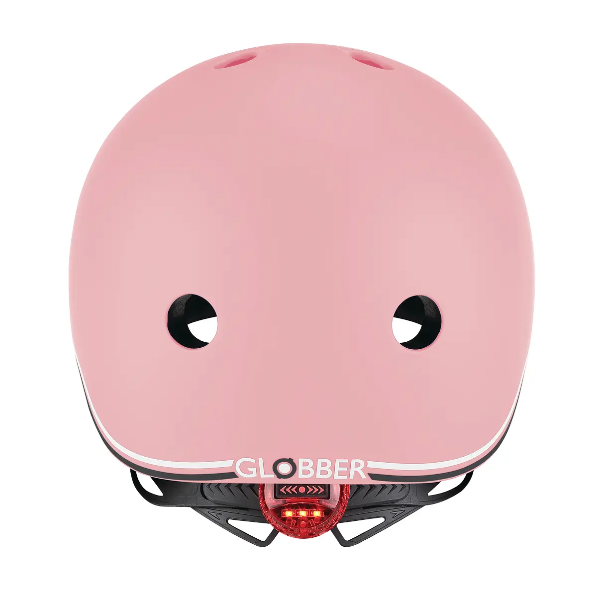 Globber Kinderhelm GO-UP Lights, pastellrosa, Gr. XS/S, 47-51 cm, mit Rücklicht