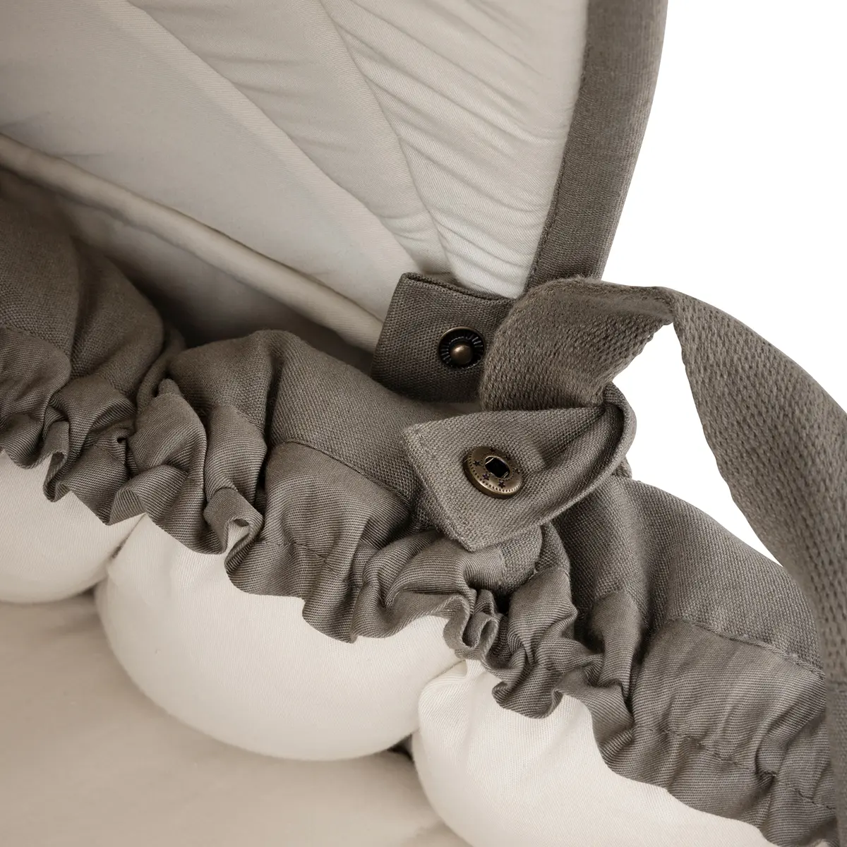 Sebra Verdeck für 3-in-1 Baby Nestchen „Dark olive“