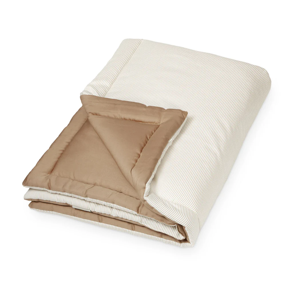 Cam Cam Steppdecke „Classic Stripes/Camel“, OCS, 90x120cm