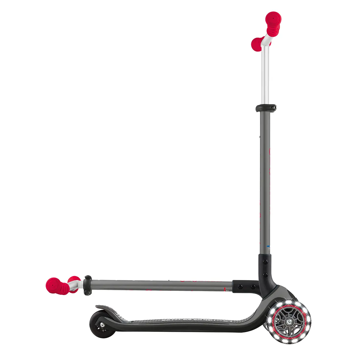 Globber Roller Master Lights mit Leuchtrollen – schwarz-rot, 4-14 Jahre