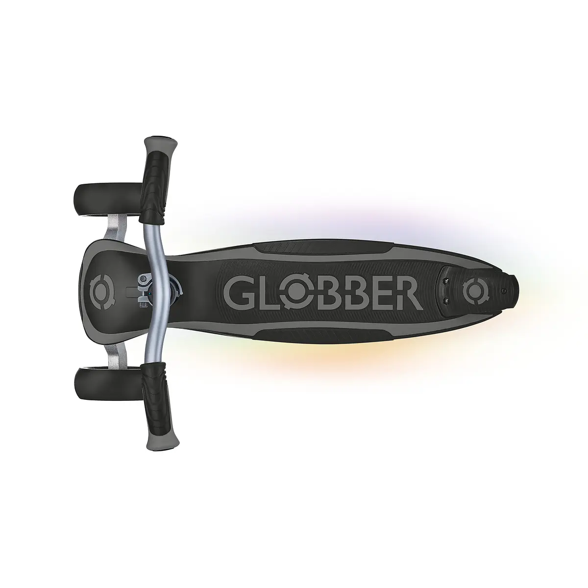 Globber Roller Ultimum Lights mit Leuchtmodul – Grau, 12 Licht-Programme, 5-99 Jahre, bis 100kg