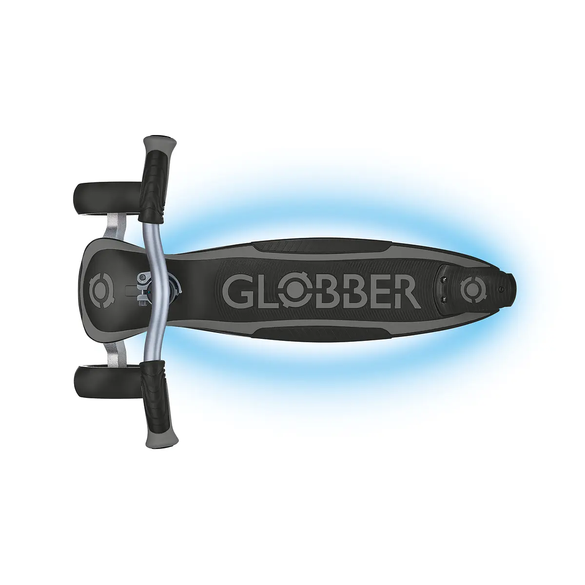 Globber Roller Ultimum Lights mit Leuchtmodul – Grau, 12 Licht-Programme, 5-99 Jahre, bis 100kg
