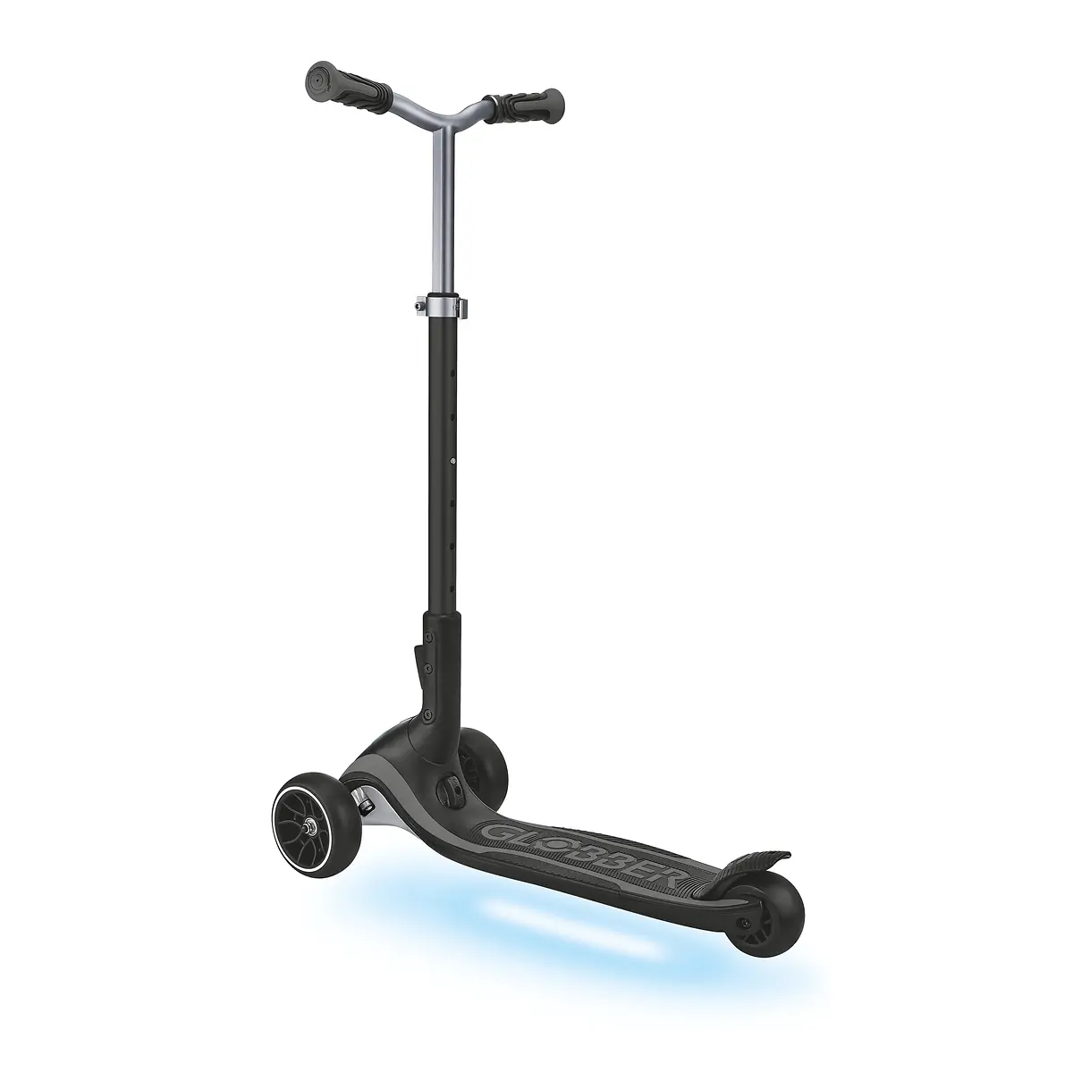 Globber Roller Ultimum Lights mit Leuchtmodul – Grau, 12 Licht-Programme, 5-99 Jahre, bis 100kg