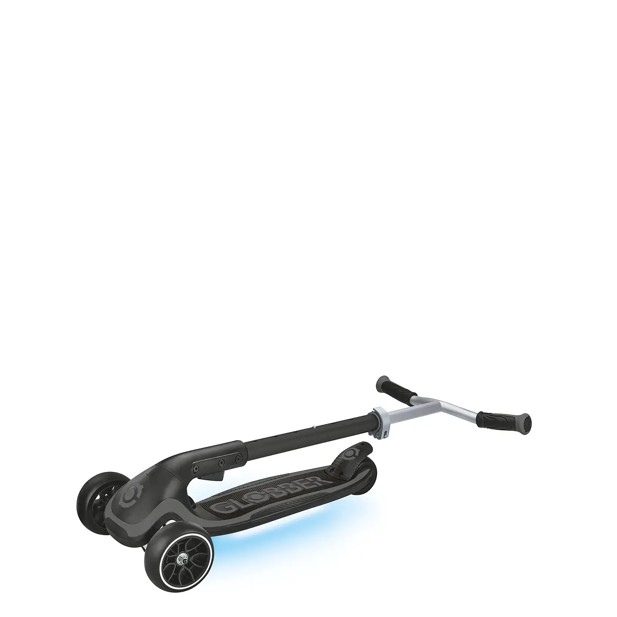 Globber Roller Ultimum Lights mit Leuchtmodul – Grau, 12 Licht-Programme, 5-99 Jahre, bis 100kg