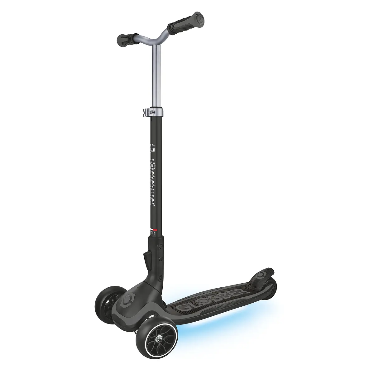 Globber Roller Ultimum Lights mit Leuchtmodul – Grau, 12 Licht-Programme, 5-99 Jahre, bis 100kg