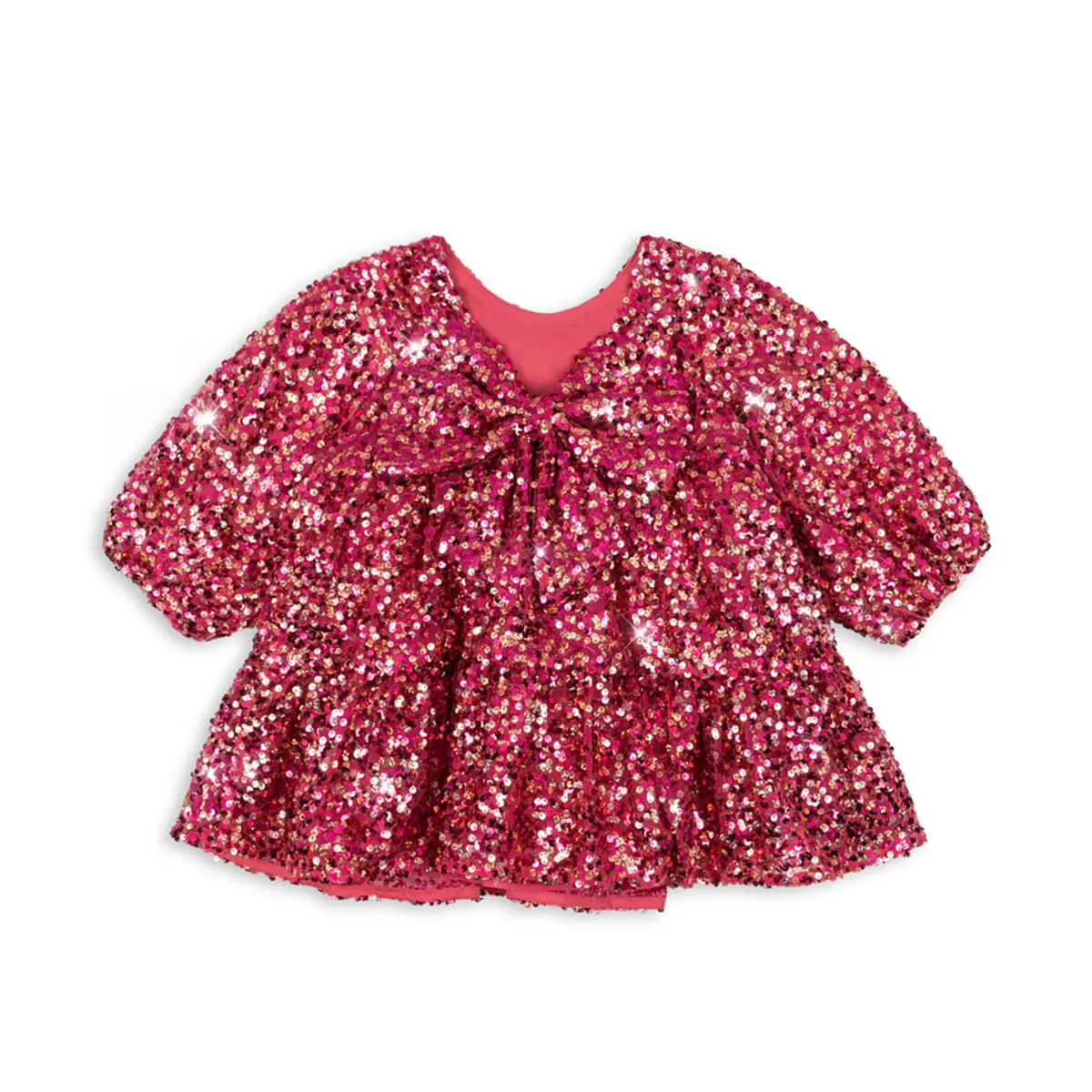 Konges Sløjd Pailletten-Kleid Lila „Sparkling Sangria“