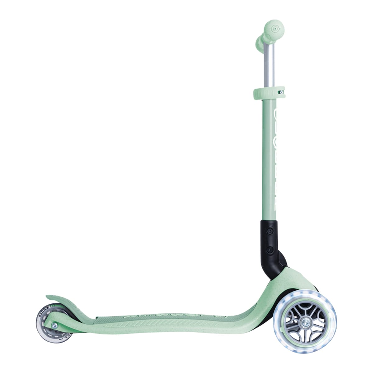 Globber Roller Junior Foldable Lights ECO mit Leuchtrollen – pistazie