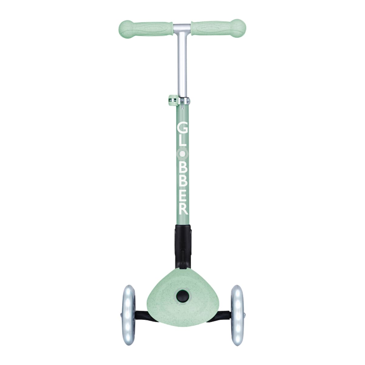 Globber Roller Junior Foldable Lights ECO mit Leuchtrollen – pistazie