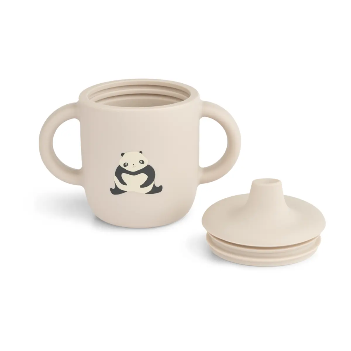 Liewood Neil Silikon Becher „Panda / Sandy“, 150ml