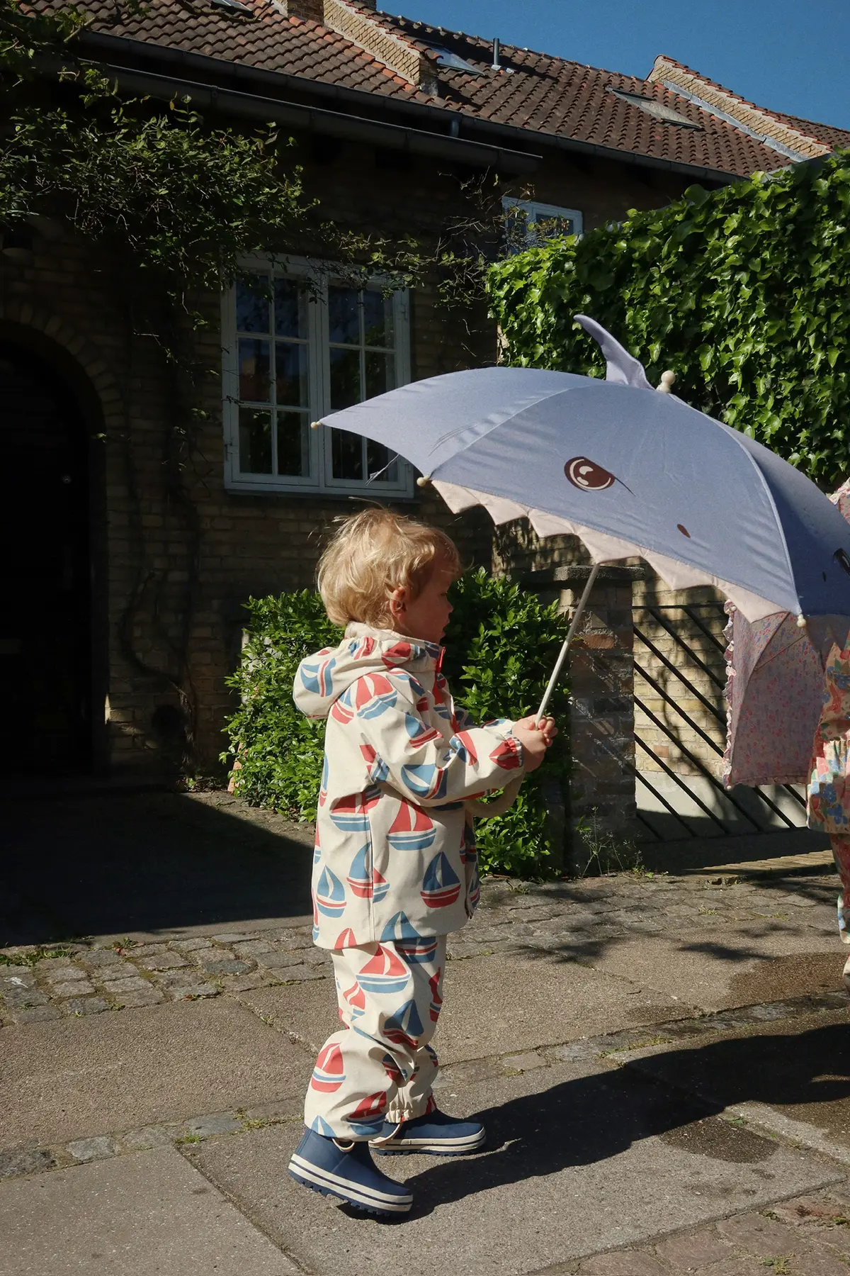 Konges Sløjd Kinder-Regenschirm „Shark / Tradewinds“