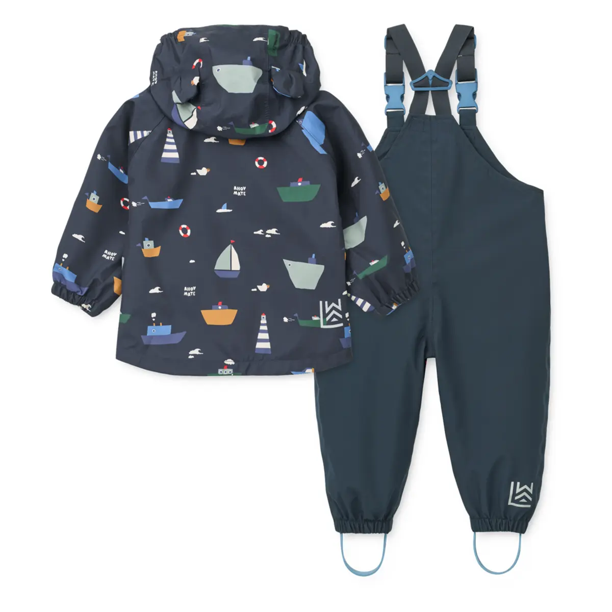 Liewood Softshell Regenbekleidungs-Set Manu „Sailing / Classic navy“