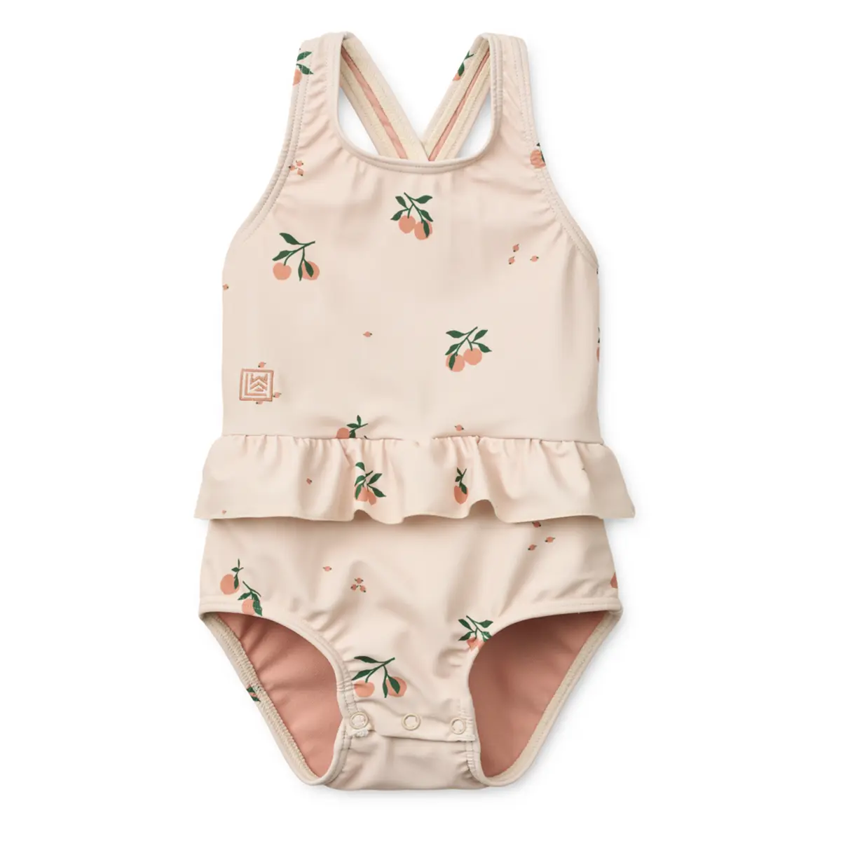 Liewood Amina Baby-Badeanzug „Peach : Sea shell“, UV 40+