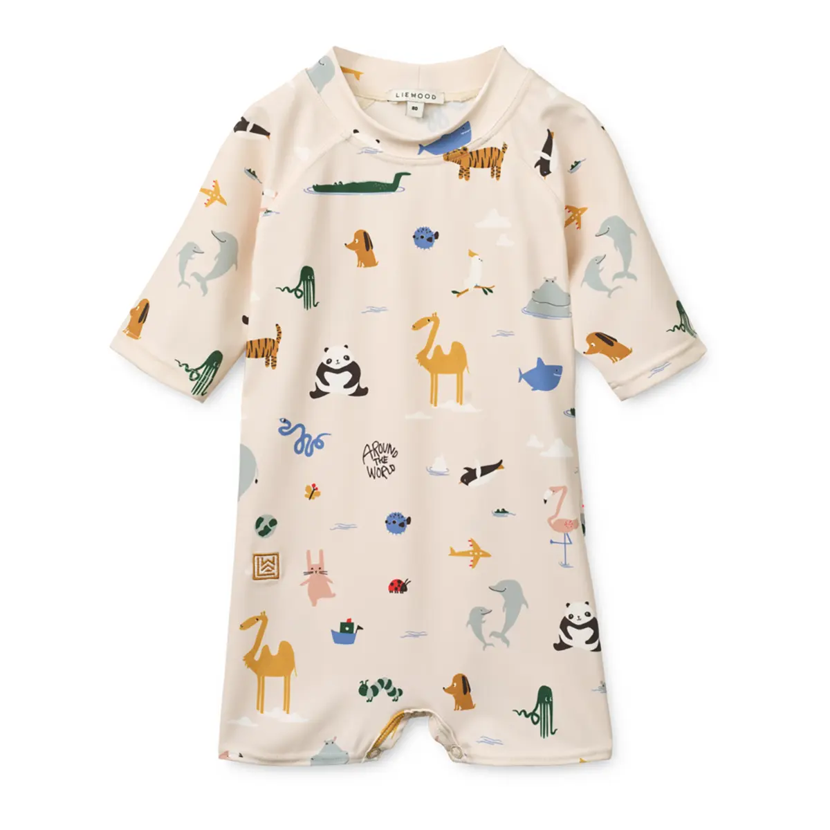 Liewood Baby Schwimm-Jumpsuit Thor „Around the world / Sandy“