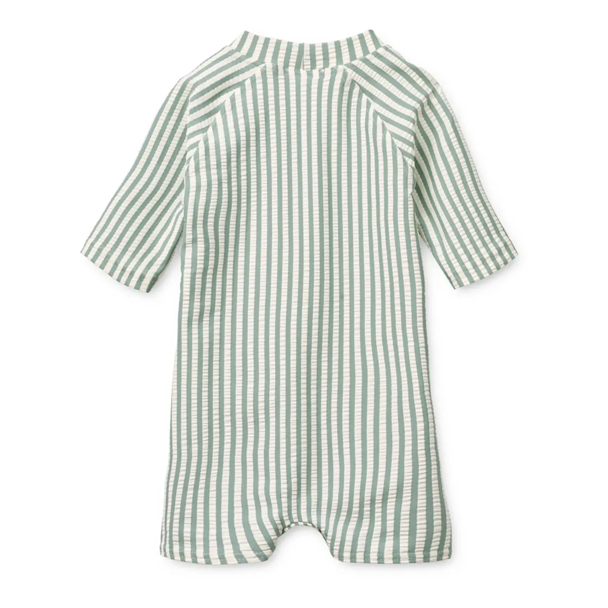 Liewood Baby Schwimm-Jumpsuit Thor „Peppermint / Sandy“, Seersucker, UV 40+