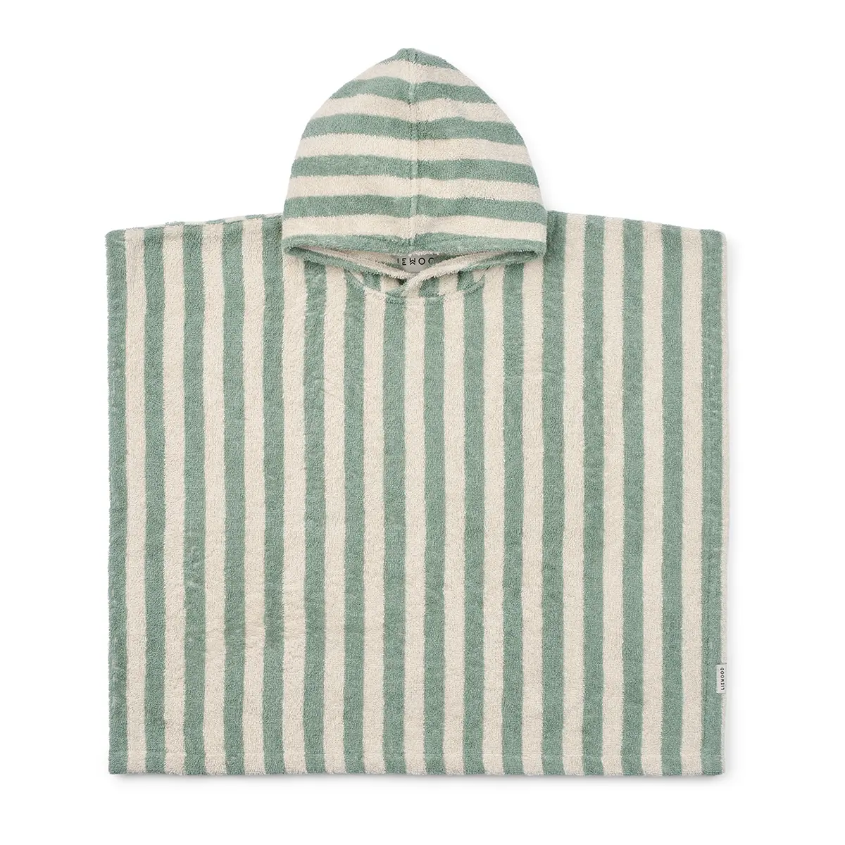 Liewood Koi Badeponcho aus Frottee „Peppermint : creme de la creme“