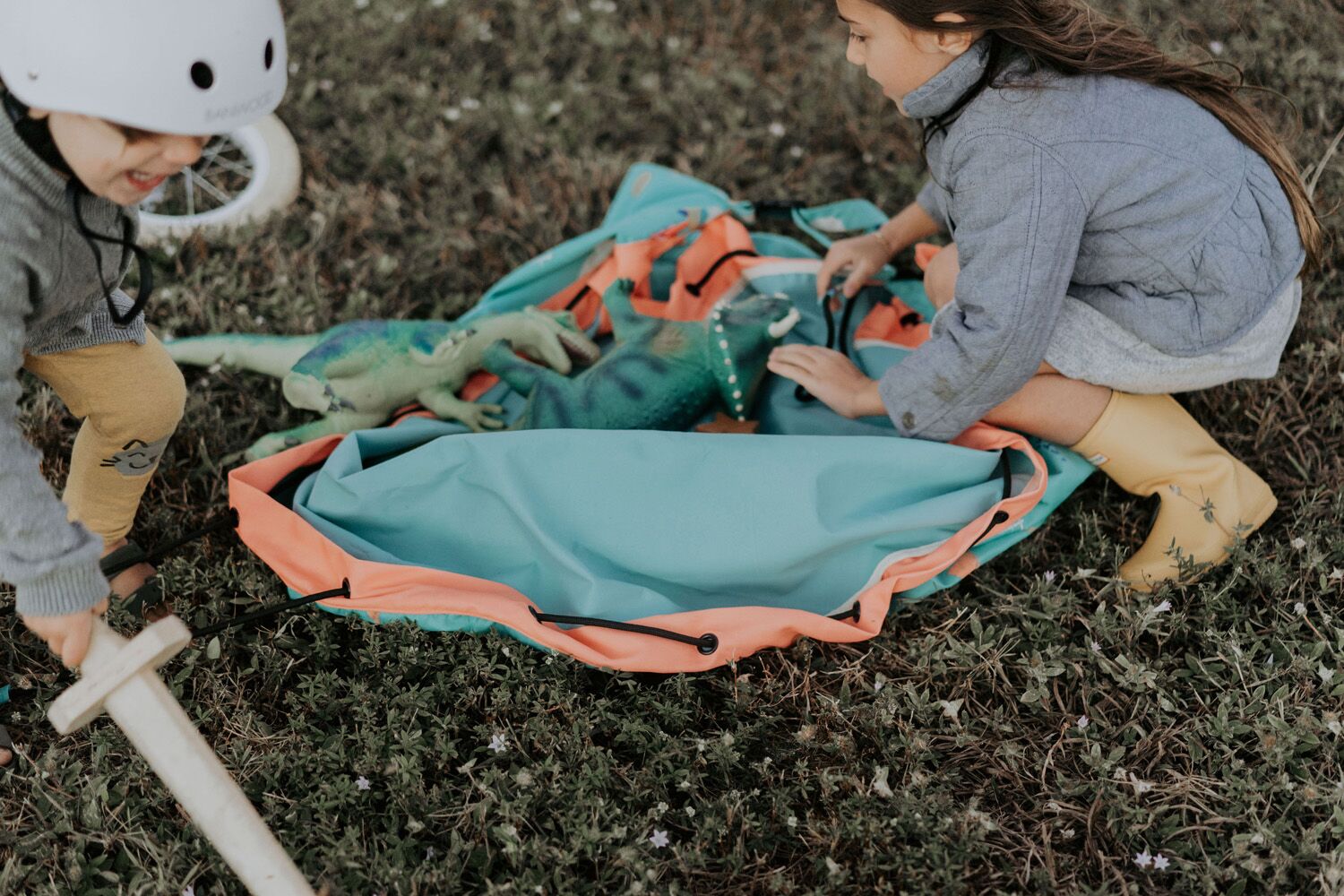 Play&Go Spielzeugsack Spielmatte Play Outdoor (ø140cm) 04