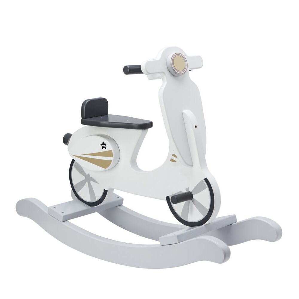 Kids Concept Schaukel-Scooter weiß aus Holz