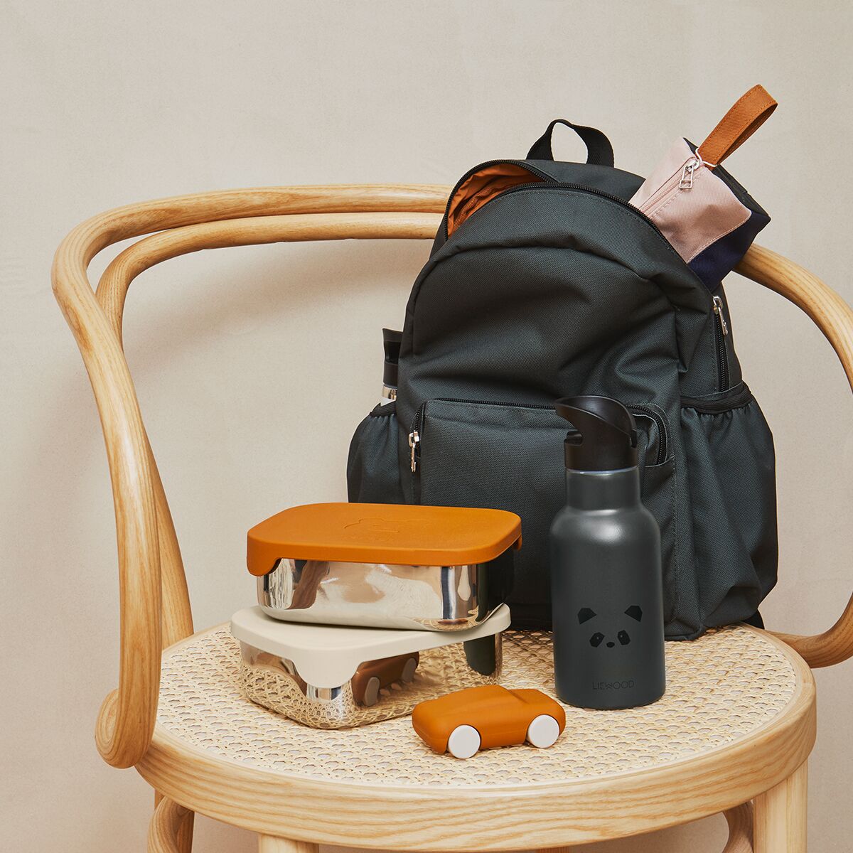 Liewood Arthur Lunchbox mit Flasche und Rucksack