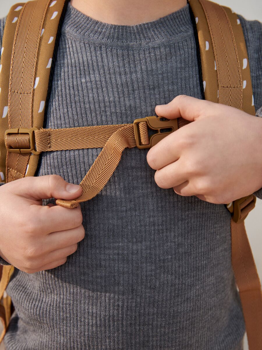 Liewood James Schulrucksack „Graphic stroke golden caramel“