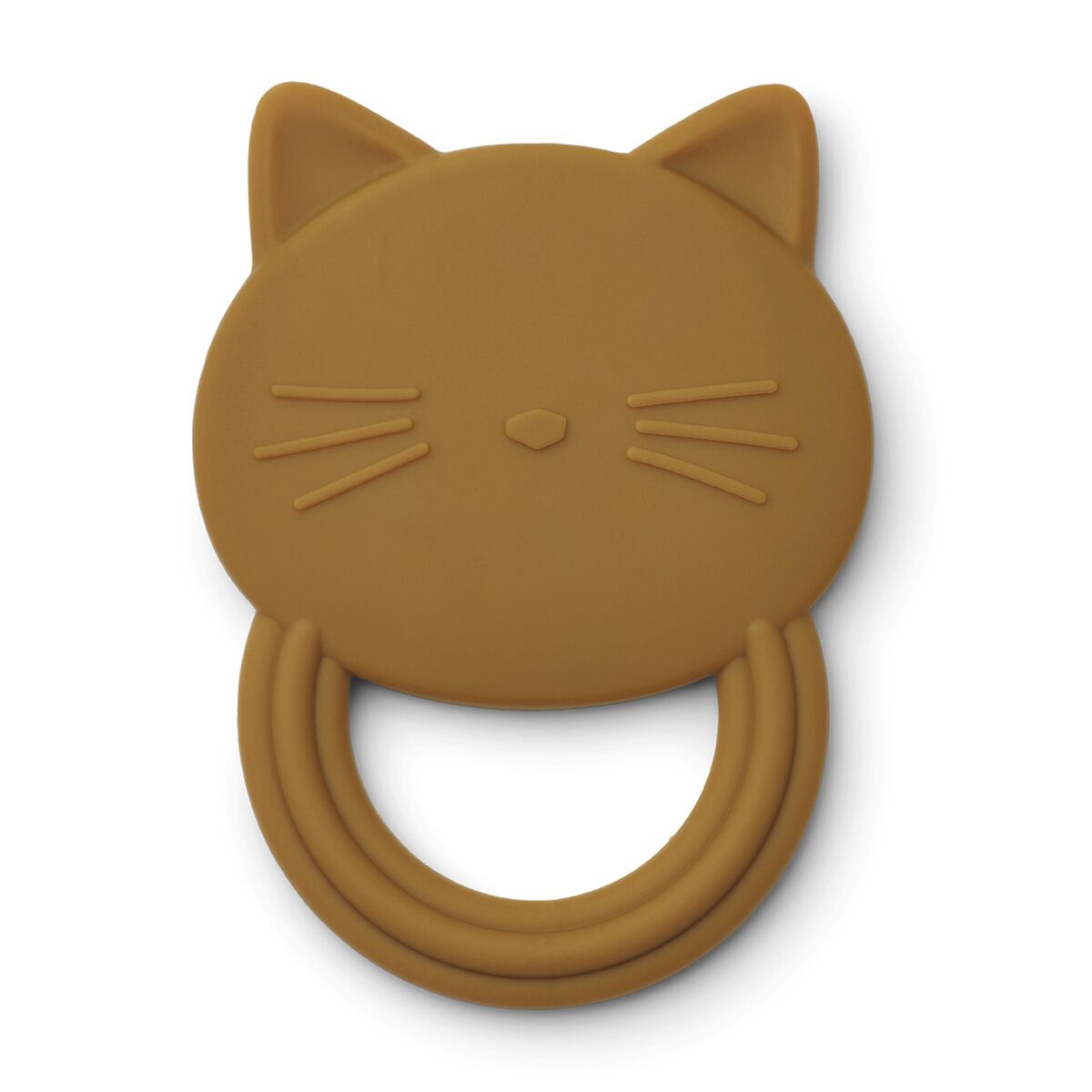 Liewood Gemma Beißring Cat „golden caramel“, Silikon 01