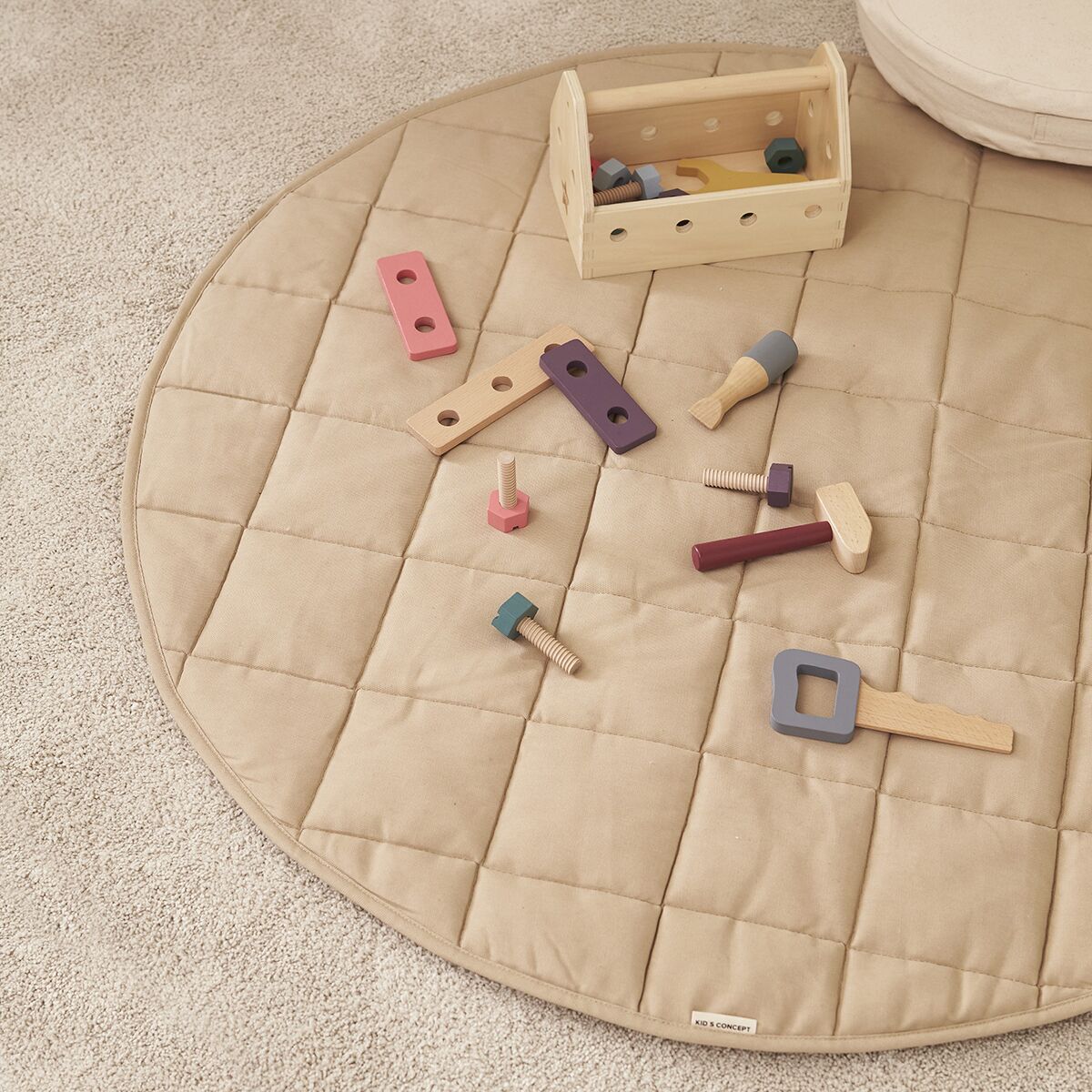 DELISTED Kids Concept Spielteppich „beige“, ø100cm – Bild 2