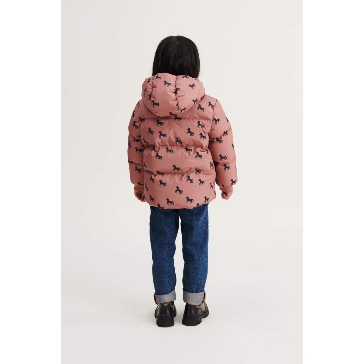 Liewood Palle Daunenjacke für Kinder „Horses / Dark rosetta“, Gr. 80-92, 128 – Bild 12