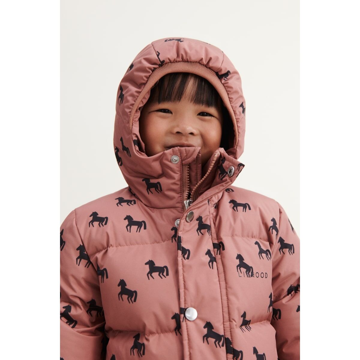 Liewood Palle Daunenjacke für Kinder „Horses / Dark rosetta“, Gr. 80-92, 128 – Bild 13