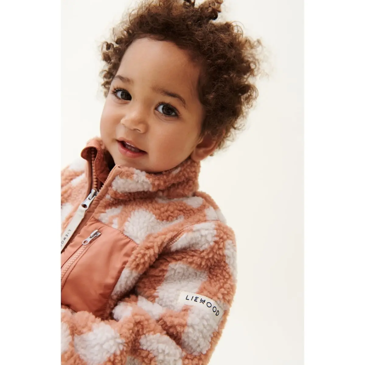 Liewood Nolan Sherpa Jacke für Kinder „Mega leo / Nebelgrau“, Gr. 80, 92, 98 – Bild 5