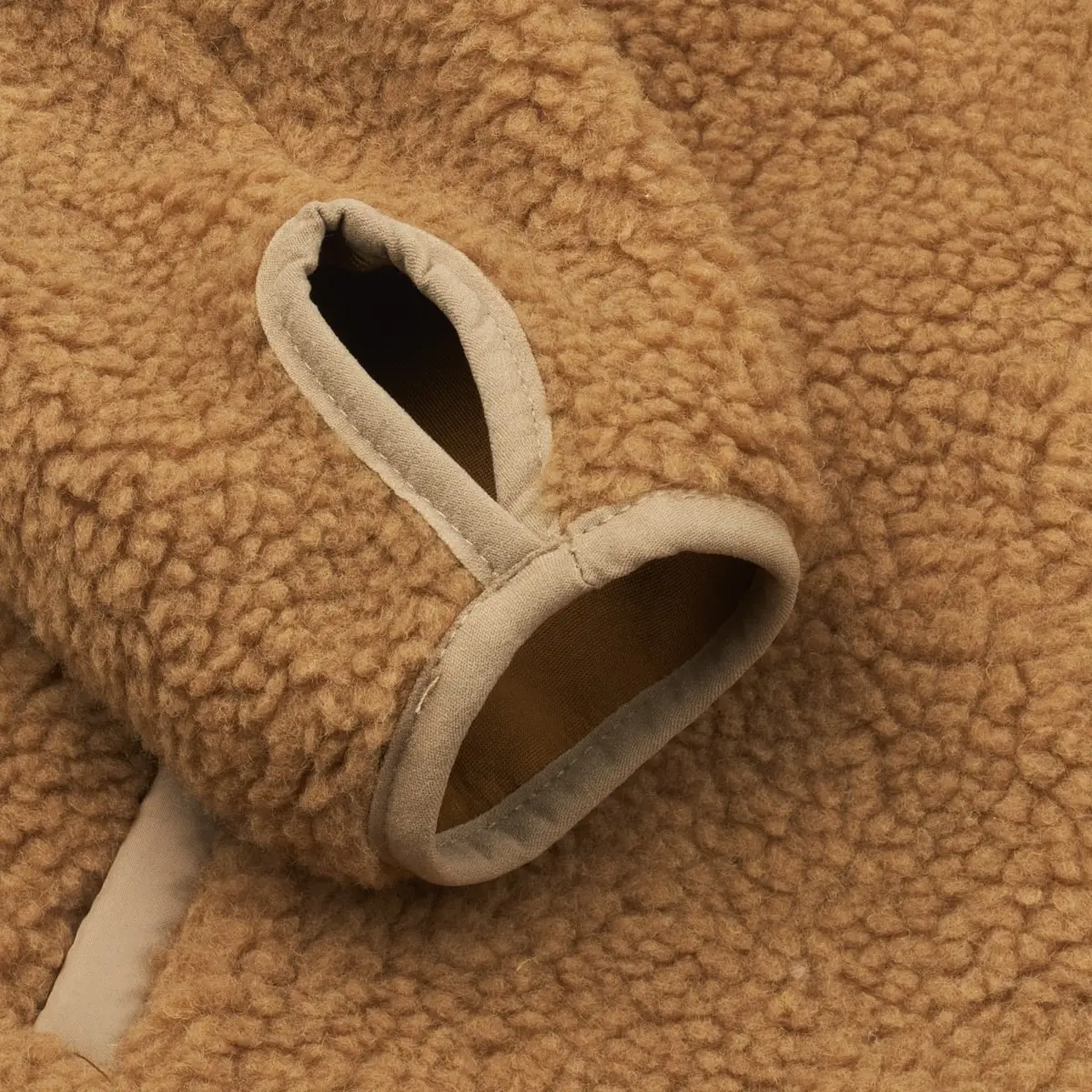 Liewood Nolan Sherpa Jacke für Kinder „Golden caramel oat mix“, Gr. 80-92, 104-140 – Bild 4