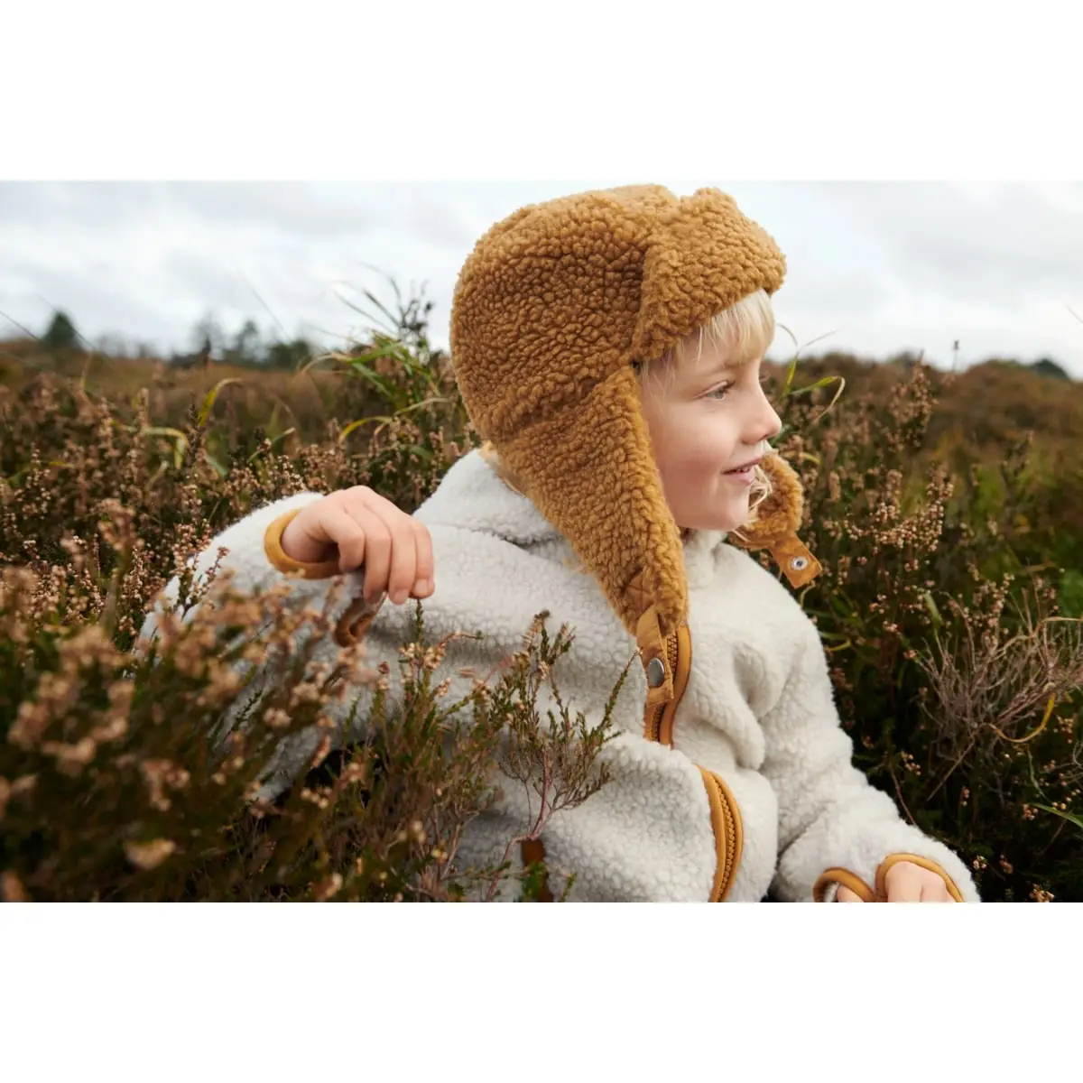 Liewood Mara Sherpa Jacke mit Kapuze und Ohren „Berry / Pale tuscany / Embroidery“, Gr. 86-104 – Bild 5