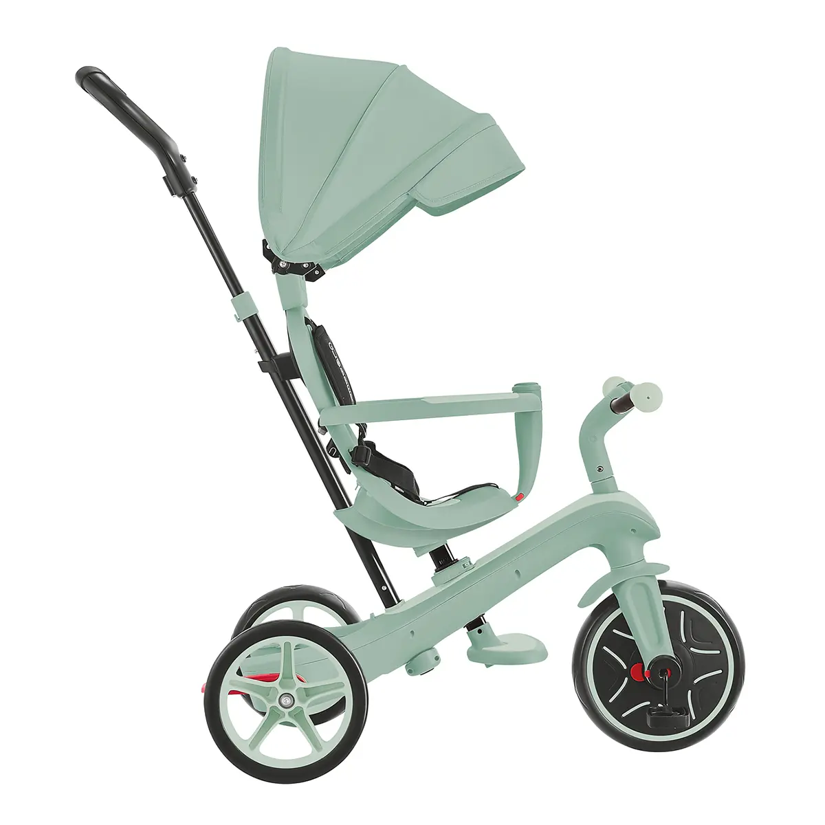 Globber Trike Explorer 4in1, ECO, pistazie, 10M-5J, mitwachsendes Dreirad