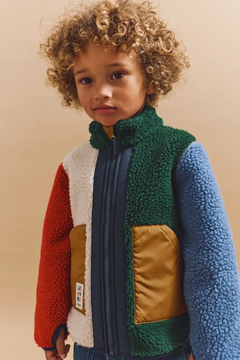 Liewood Fleecejacke Noam „Garden green / Multi mix“
