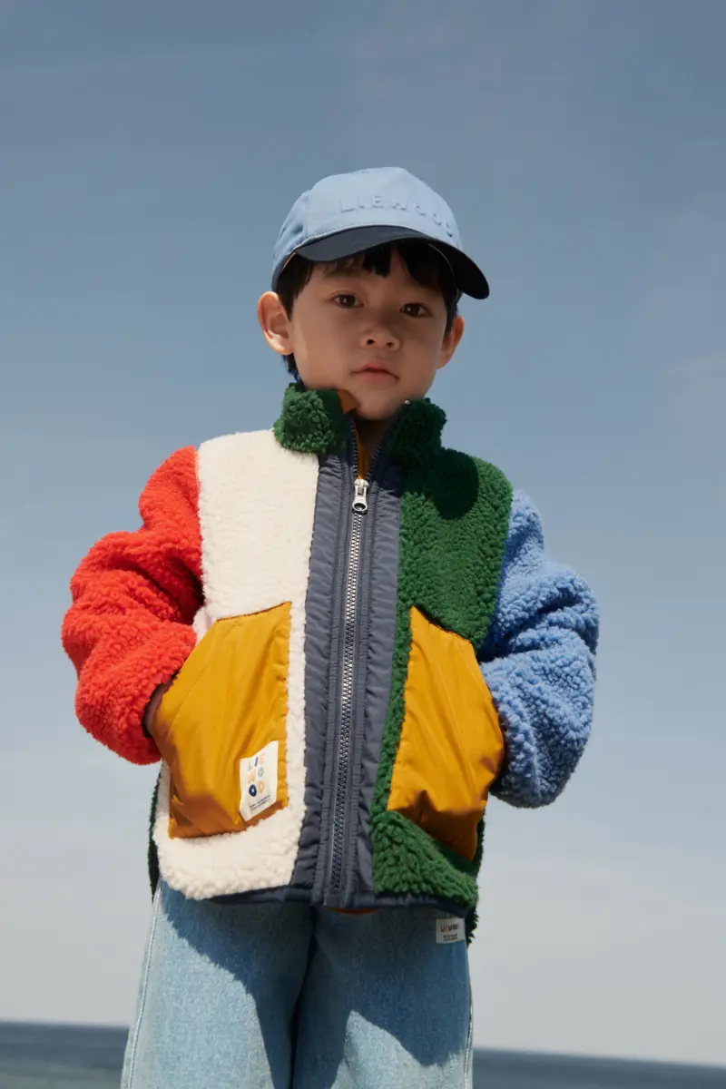 Liewood Fleecejacke Noam „Garden green / Multi mix“