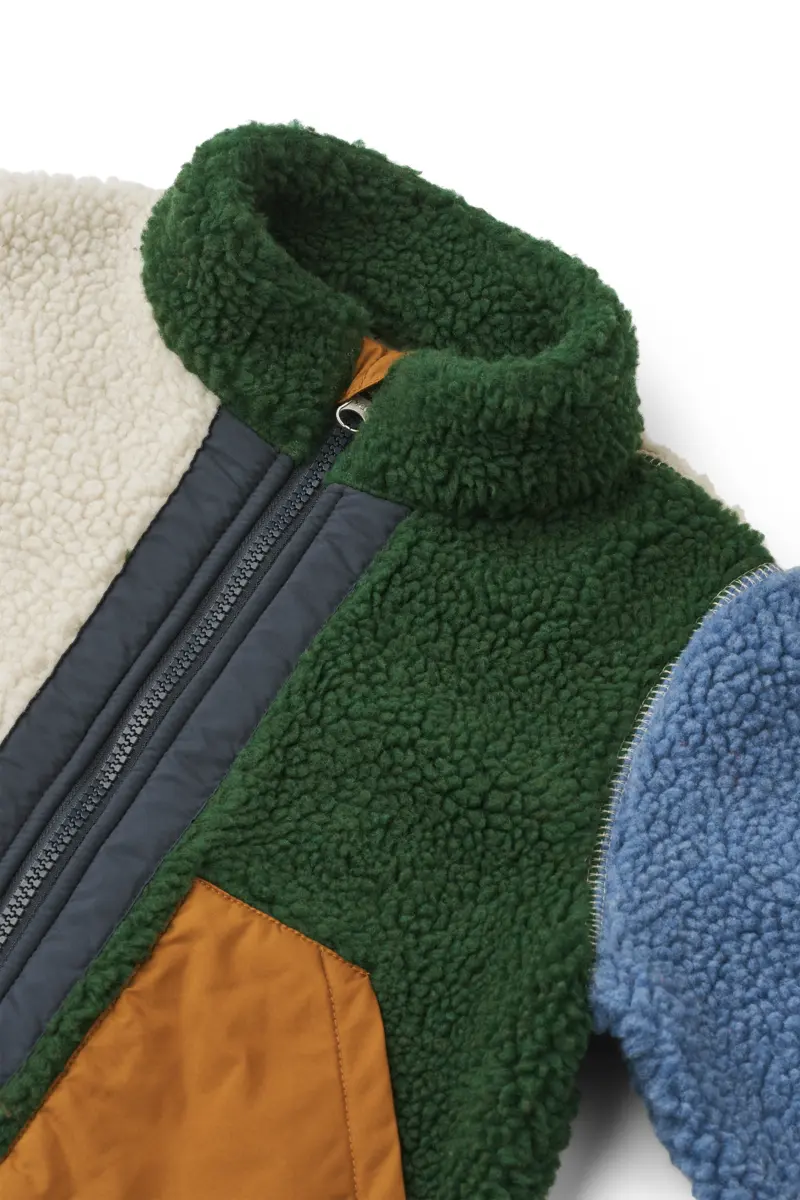 Liewood Fleecejacke Noam „Garden green / Multi mix“