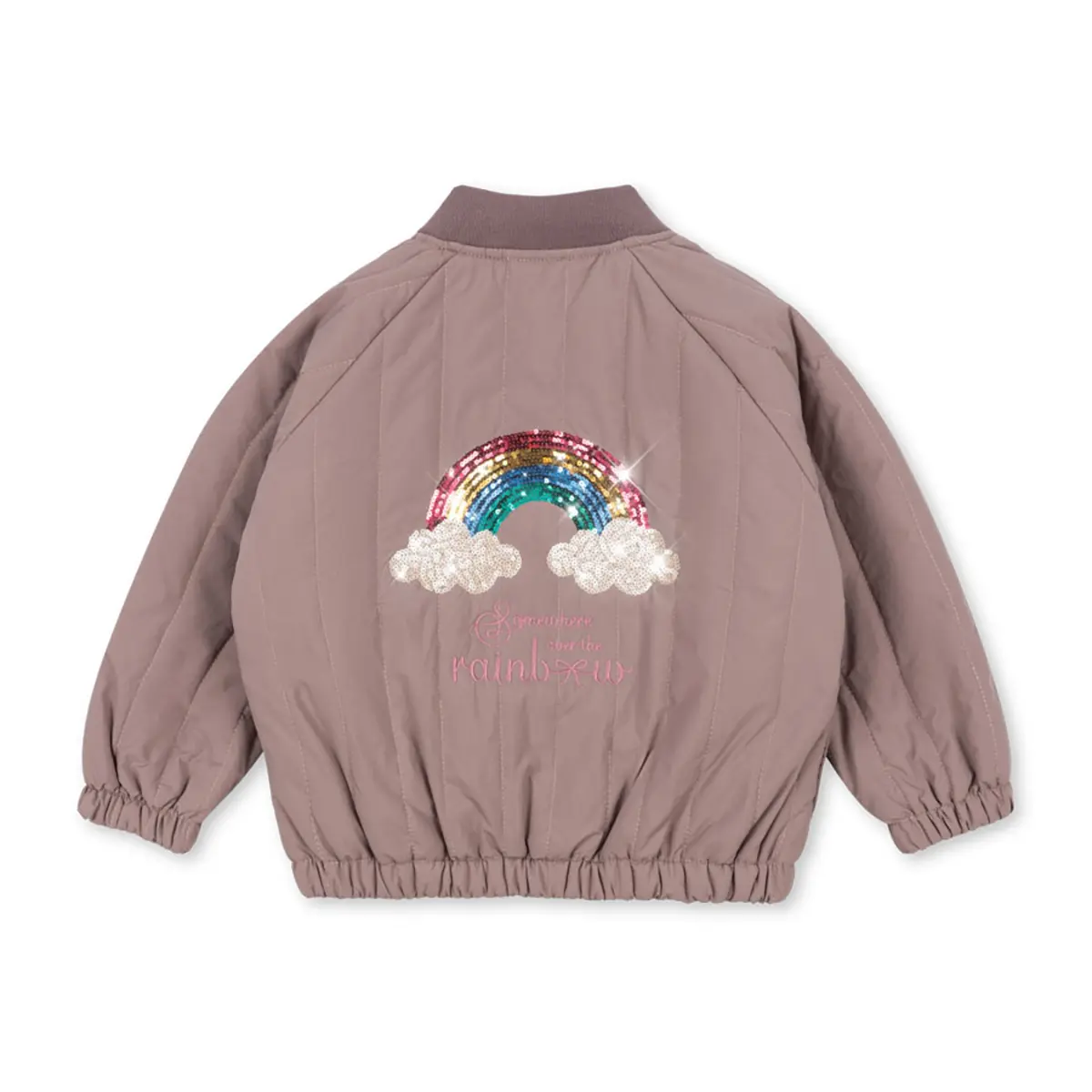 Konges Sløjd Bomberjacke Juno „Regenbogen / Twillight Mauve“
