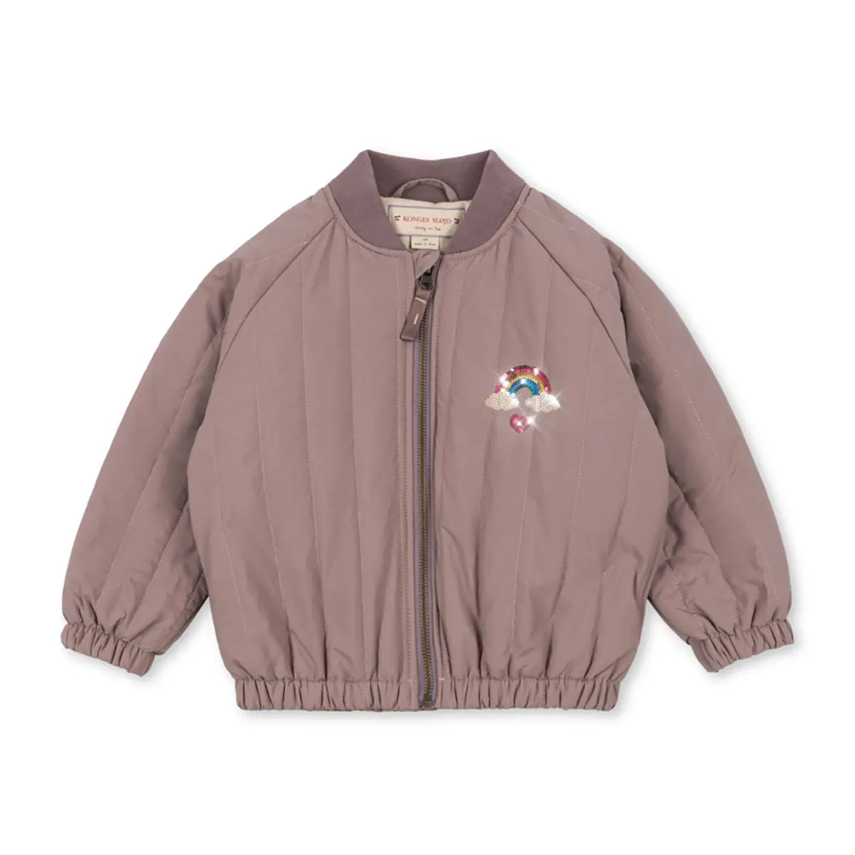 Konges Sløjd Bomberjacke Juno „Regenbogen / Twillight Mauve“