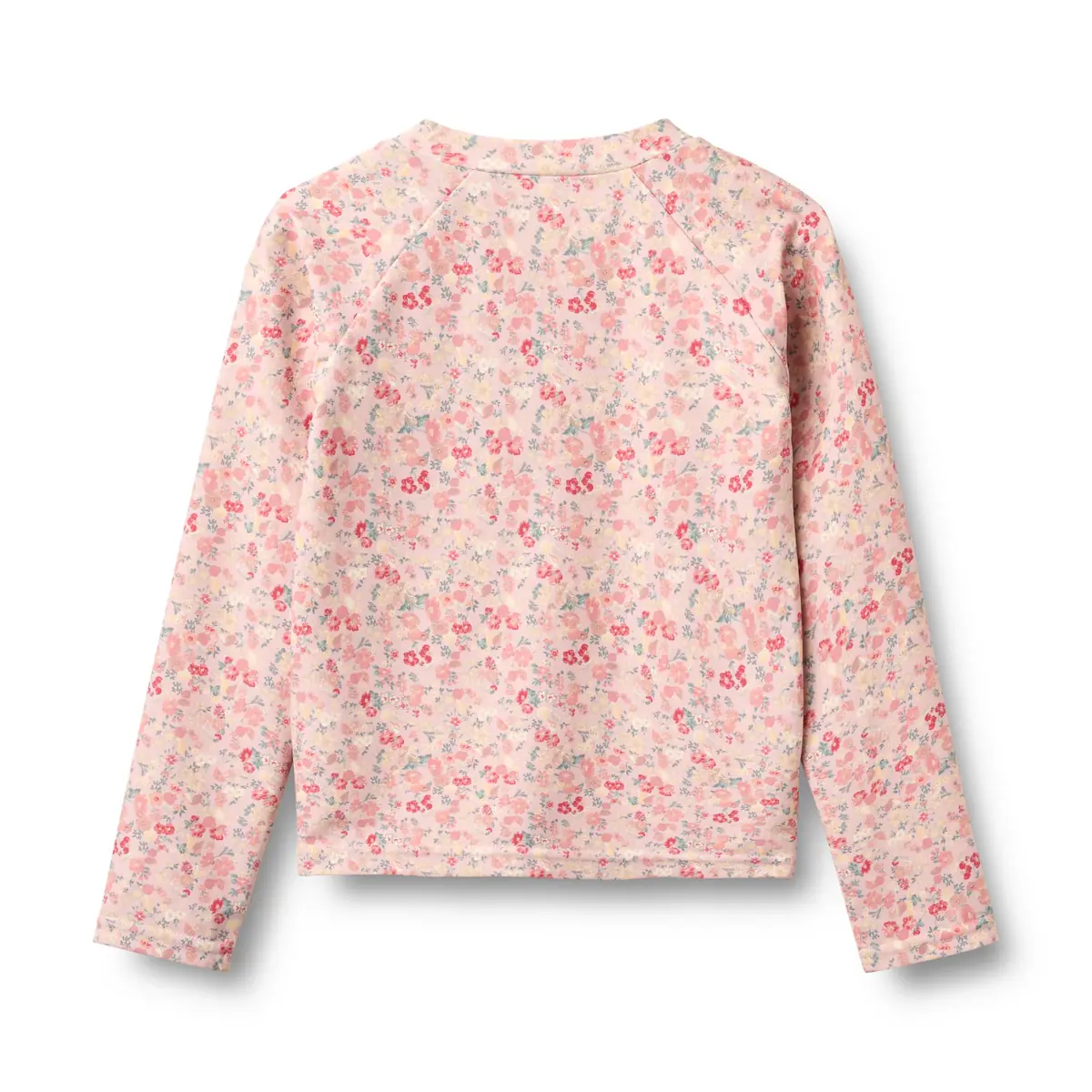 Wheat Langarm-Badeshirt Ada mit Reißverschluss „Powder Flowers and Seashells“