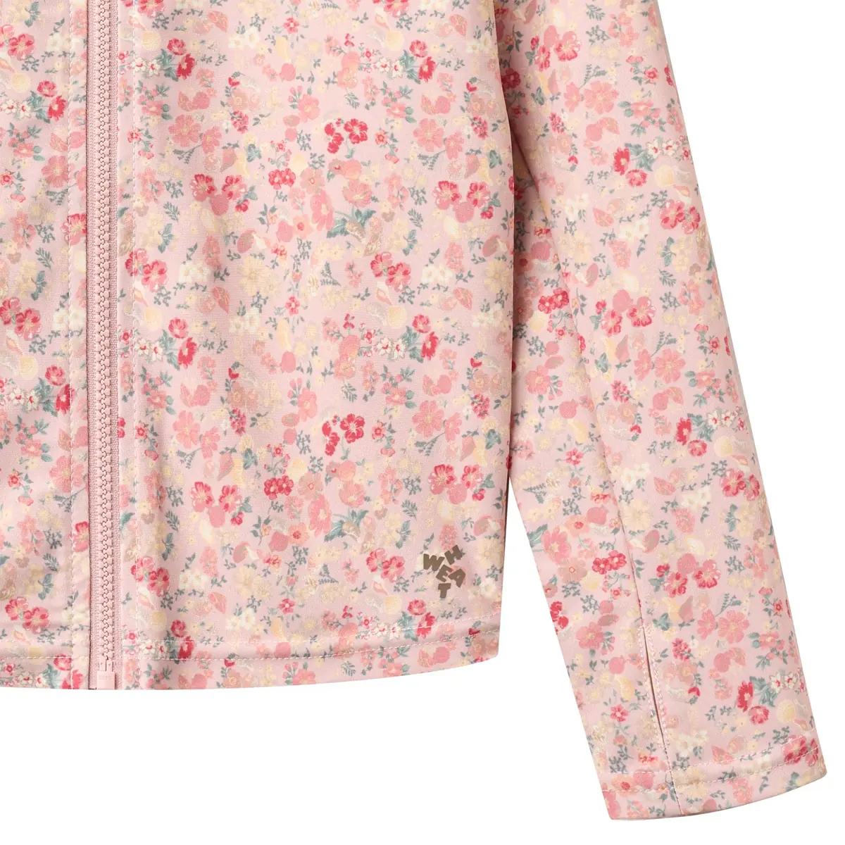 Wheat Langarm-Badeshirt Ada mit Reißverschluss „Powder Flowers and Seashells“