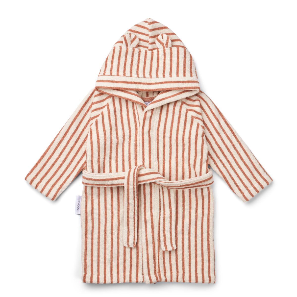 Liewood Rollo Bademantel „Tuscany rose / creme“, gestreift, 1-4 Jahre