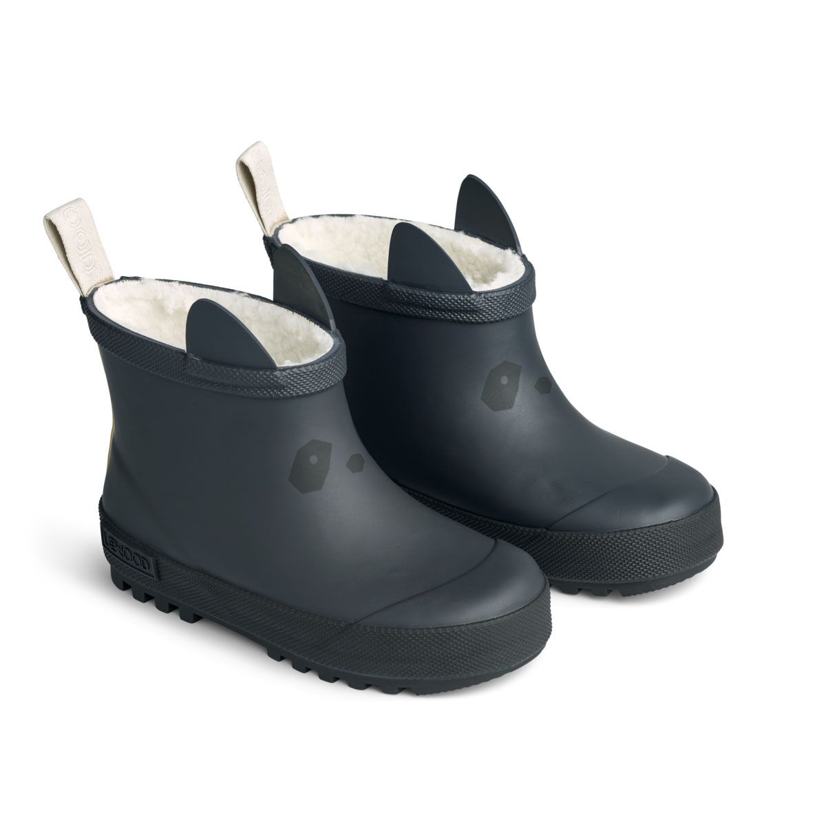 Liewood Jesse Thermo-Regenstiefel „Midnight navy / Black mix“, Teddyfutter, Gr. 28-31