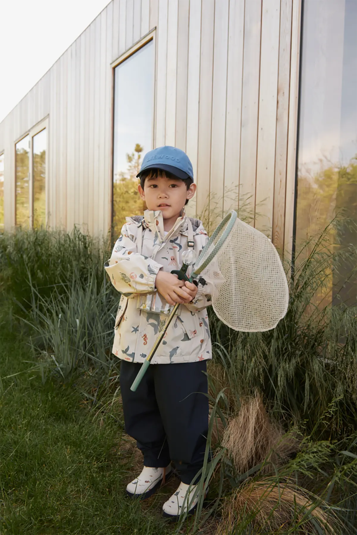 Liewood Softshell Regenbekleidungs-Set Pedia „Sea creature / Sandy“