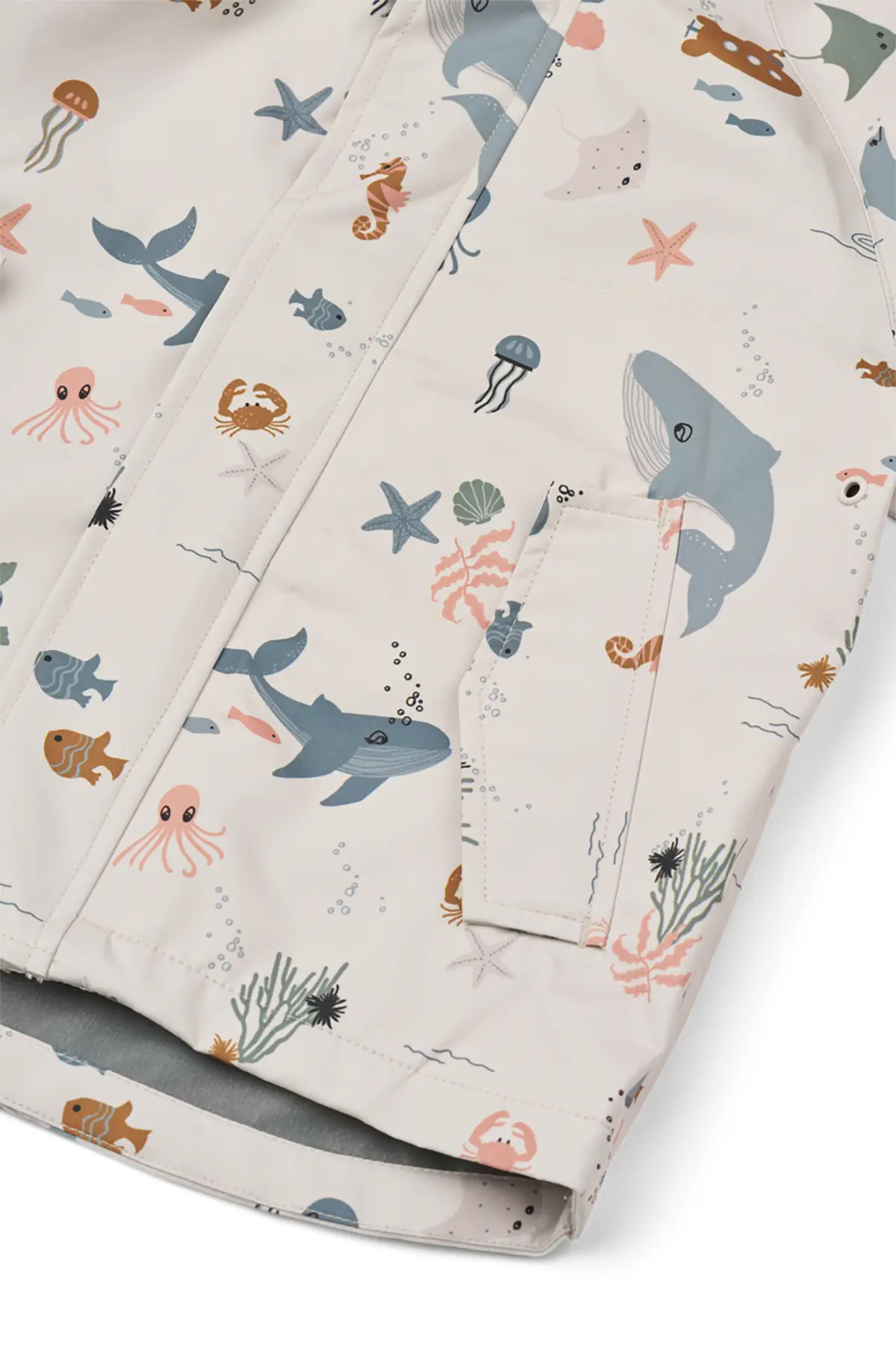 Liewood Softshell Regenbekleidungs-Set Pedia „Sea creature / Sandy“